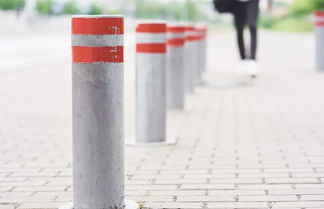 Complete installation of security bollards for robust access control and traffic management