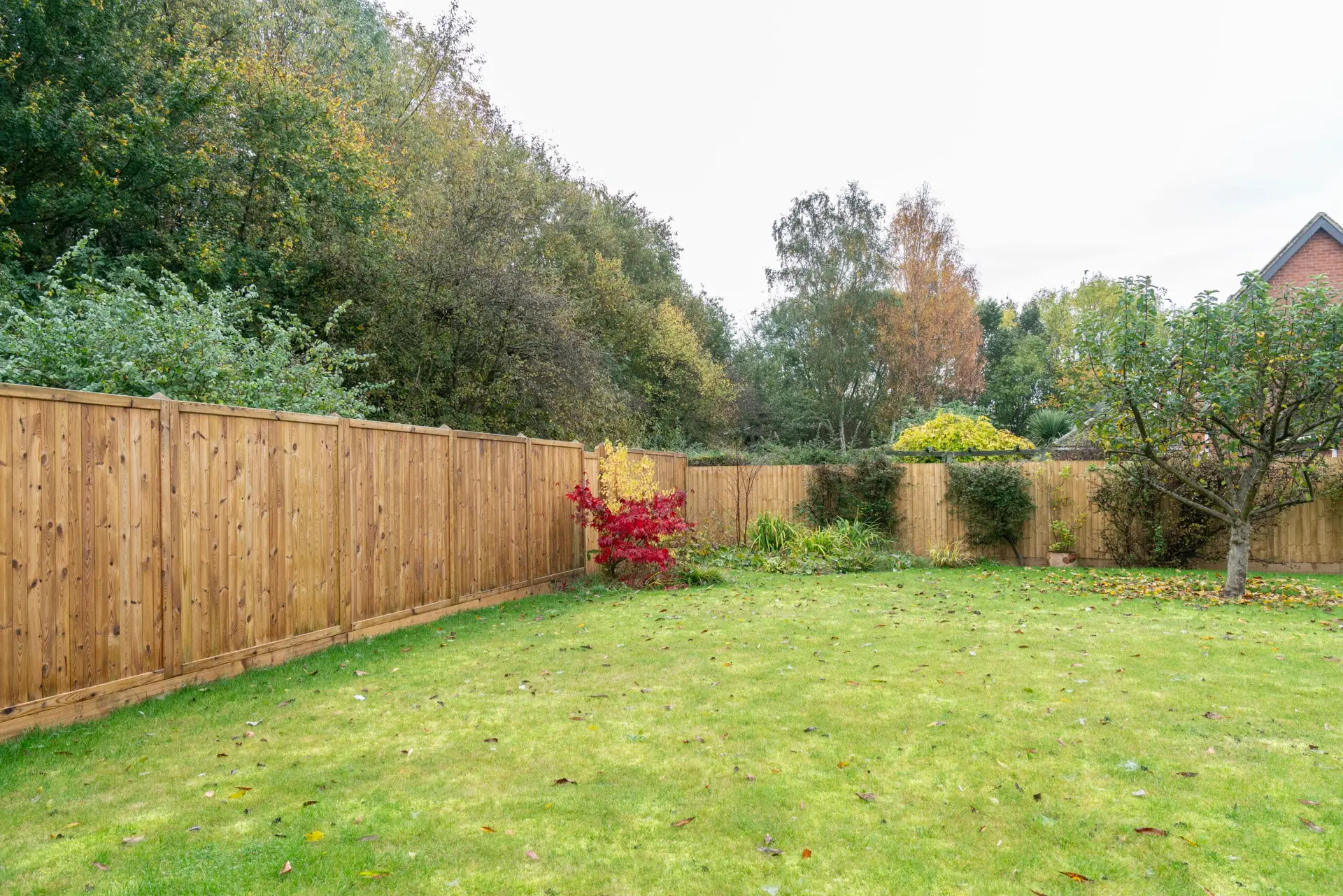 Premium fencing installed in a residential home by professional fencing contractor