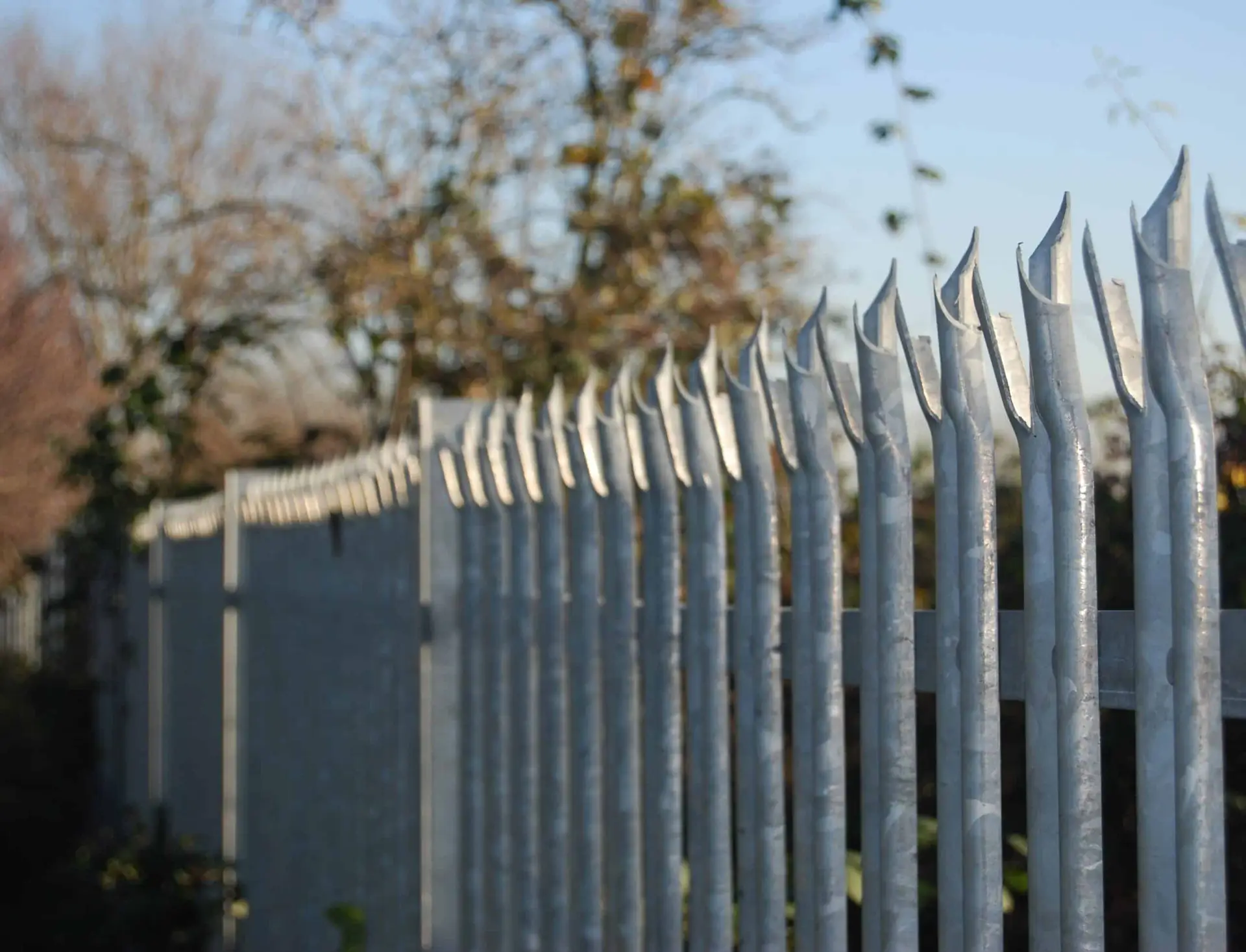 Palisade fencing providing secure perimeter protection for commercial and industrial properties